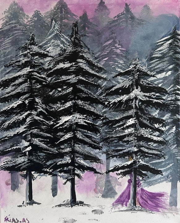 Purple witch (48cm X 38cm)